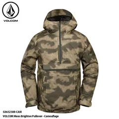 スノーウェア ジャケット メンズ ボルコム 24-25 VOLCOM Mens Brighton Pullover - Camouflage ブライトン プルオーバー 日本正規品 スキー スノーボード