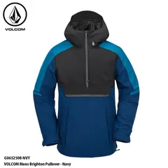 24-25 VOLCOM ボルコム Brighton Pullover - Navy ブライトン プルオーバー ジャケット スノーボード ウェア 2025 型落ち アウトレット 日本正規品