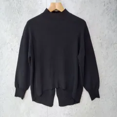 GLOBAL WORK グローバルワーク ニット セーター メルティニット バックスリット トップス ブラック Mサイズ ◎_〇◇