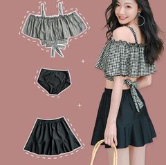 女子高生 制服 リボン ブレザー スカート チェック セット JK