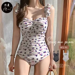 ワンピース水着 レディース フリルショルダー 韓国風 花柄 体型カバー モノキニ 胸元ギャザー 20代 夏 海 セクシー 夏服 日焼け止め 肩出し 人気 リゾート みずぎ 着やせ 可愛い ワンピ 海水浴 女の子 プール 温泉 海外旅行 weixz357