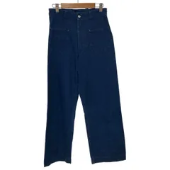 【中古】　ORCIVAL　デニムパンツ　ワイドパンツ　Gパン　ジーンズ　ジップフライ　無地　日本製　古着　/4390のサムネイル