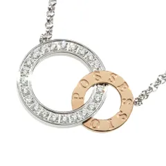 【本物保証】 箱・保付 新品同様 ピアジェ PIAGET フラットポセションネックレス K18WG/K18PG メレダイヤモンド G33PZ100のサムネイル