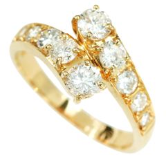 ☆0.7ct☆✨大粒ライトブラウンダイヤモンド0.3ctダイヤK18リング指輪 