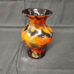 IWATA レトロ　岩田工芸　ガラス　花瓶　ヴィンテージ 美品】昭和レトロ IWATA ART GLASS 岩田ガラス 花瓶 - メルカリ