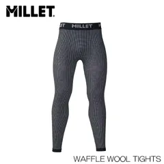 ミレー インナーウェア メンズ MILLET WAFFLE WOOL TIGHTS ワッフルウール タイツ スキー ファーストレイヤー 日本正規品