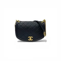 シャネル CHANEL バッグ ショルダーバッグ ネイビー ゴールド マトラッセ ターンロック ココマーク