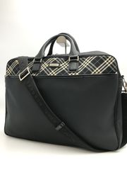 2way✨ノバチェック】BURBERRY BL ビジネスバック 書類鞄 牛革 - メルカリ