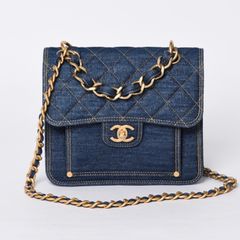 CHANEL デニム マトラッセ チェーンショルダーバッグ - メルカリ