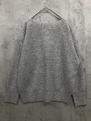 a day in the life アデイインザライフ ユナイテッドアローズ ウールナイロン メランジ 7G ボートネック ニット セーター グレー ◆■ レディース