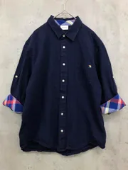 arnold palmer アーノルドパーマー 7000220011-39 フルボタン シャツ sizeLL/紺 ■◇ メンズ