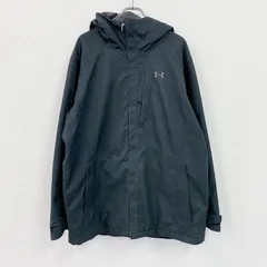 UNDER ARMOUR　アンダーアーマー　フルジップジャケット　黒　ブラック　2XLサイズ　古着