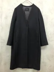 green label relaxing グリーンレーベルリラクシング 3525-165-0872 ノーカラー コート size38/チャコールグレー ■■◎レディース