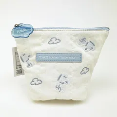 スヌーピー ぬいぐるみ 舟形ポーチ ホワイト SNOOPY