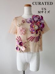 COCO DEAL クロスデザインメッシュトップス ベビーピンク - メルカリ