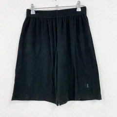 Yves Saint Laurant　イヴサンローラン　ハーフパンツ/ショートパンツ　黒　ブラック　Mサイズ　古着