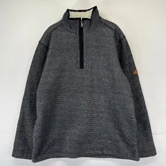 古着 オービス ORVIS フリース ニット ハーフジップ プルオーバー ボアライナー　ポケット M  ブラック系 メンズのサムネイル