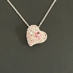 【SWAROVSKI】箱付き スワロフスキー ネックレス ペンダント アラナハートネックレス シルバー レディース ピンク クリスタル装飾 ハートモチーフ パヴェデザイン ラインストーン 1062588