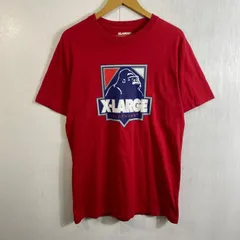 XLARGE エクストララージ OGゴリラ ビッグ ロゴ Tシャツ 半袖 コットン ストリート レッド M D483