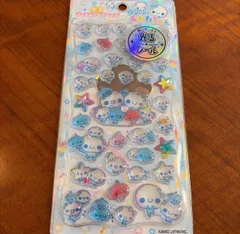 正規品　あわわちゃん 光るジュエルプチドロップ シール ぷくぷくあわわちゃん ジュエルプチドロップ カミオジャパン ストーン付