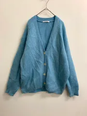 BEAUTY&YOUTH UNITED ARROWS ビューティーアンドユース 16281990896 モヘヤミックス シャギーVネック カーディガン 水色 ◆■◎レディース
