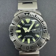 【北方雷蔵さま専用】【中古品】【イニシャル入り】SEIKO　ブラックモンスター　SKX779　7S26-0350　メンズ腕時計のサムネイル
