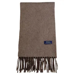 POLO RALPH LAUREN ポロ ラルフローレン マフラー ブラウン ココアブラウン【中古品】A3570RK