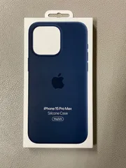 新品！Apple純正iPhone 15 Pro Max用シリコンケース カラーStorm Blue
