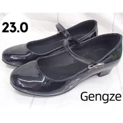 セール品【Gengze】ラテン モダン 社交ダンス ダンスシューズ ストラップ ブラック レディース 23㎝  260422W004