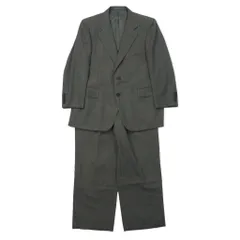 Burberrys オールド 2B スーツ セットアップ 96-86-170 AB5 カーキ 玉虫色 チェック ウール 日本製