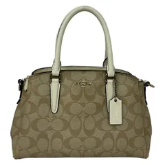 COACH(コーチ) ハンドバッグ シグネチャー柄 F29434 ベージュ×アイボリー レザー