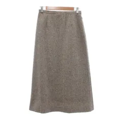 FEEL AT EASE 美品 スカート ウール 67-93 茶 ブラウン Aライン ロング丈 /NL ■ECF004