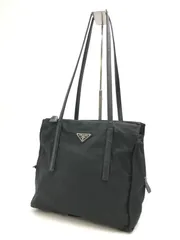 PRADA　プラダ　トートバッグ　テスートナイロン　三角ロゴ　ブラック系　1616