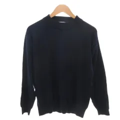 ザ ショップ ティーケー THE SHOP TK ニット セーター M 紺 ネイビー 無地 モックネック 長袖  /YF ■ECF004