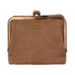ゲンテン genten 二つ折り財布 キャメル 山羊革 - メルカリ