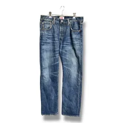 LEVI'S リーバイス 08501-01 ユーズド加工 デニムパンツ ボタンフライ ジーンズ ジーパン メンズ サイズ34 ネイビー ゴーゴー古着久喜倉庫店 51 No.K1843Y