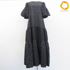 着物リメイク 大島紬からフリル袖の後ろボタンワンピース(L) - メルカリ
