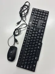 純正 mouse USBキーボード＆マウスセット 有線 日本語109キー ブラックのサムネイル