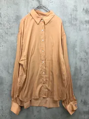 美品 Ungrid アングリッド とろみ素材 オーバーサイズ ボリューム袖 シャツ sizeF/オレンジ ■◇ レディース