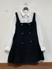 特価新)N6191 ブラウスバイカラー ONE PIECE スーツオフィスゲスト