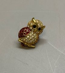 フクロウジュエリーボックス リングイヤリング 収納ケース 金運 幸運