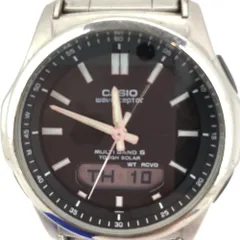 05w13241 カシオ CASIO  Wave Ceptor ウェーブセプター  ソーラー電波時計  シルバー  アナログ  メンズ  腕時計  WVA-M630  【中古品】