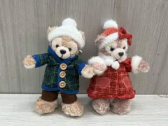 ぬいぐるみ　バッジ　ダッフィー　シェリーメイ　トゥインクルウィンター　2018 ディズニーシー