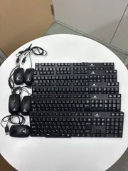 【5点セット】mouse 有線キーボード マウス USB接続 動作品 まとめ売りのサムネイル