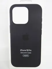 Apple iPhoneケース  iPhone16Pro シリコンケース ブラック MYYJ3FE/A MagSafe 日004-0422-55