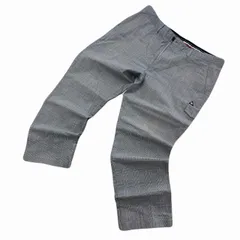 ルコック ゴルフパンツ メンズ ウエスト96cm グレー チェック ストレッチ ポリコットン スラックス 大きめサイズのサムネイル