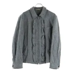 COMME des GARCONS HOMME PLUS (コムデギャルソンオムプリュス) 95AW SLEEP期 スリープ期 ウール縮絨 ジップブルゾン フリル加工 グレーのサムネイル