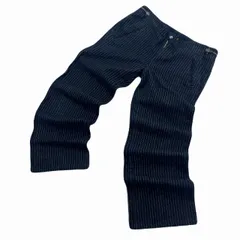 リー ワークパンツ メンズ Sサイズ ダークネイビー ピンストライプ 復刻赤タグ ririジップ ワークスタイル アメカジ UnionAlls by Lee