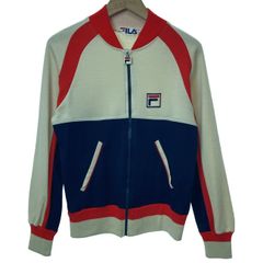 FILA ボルグ ネイビー/アイボリー ジャケット イタリア48サイズ - メルカリ