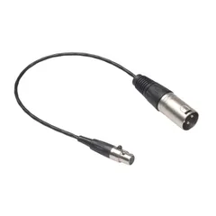 【新着商品】geneX オーディオケーブル ミニXLR 3ピンメス → XLR 3ピンオス コンパクト軽量 0.3m 亜鉛合金ケーシング フル銅ケーシングオーディオケーブル
